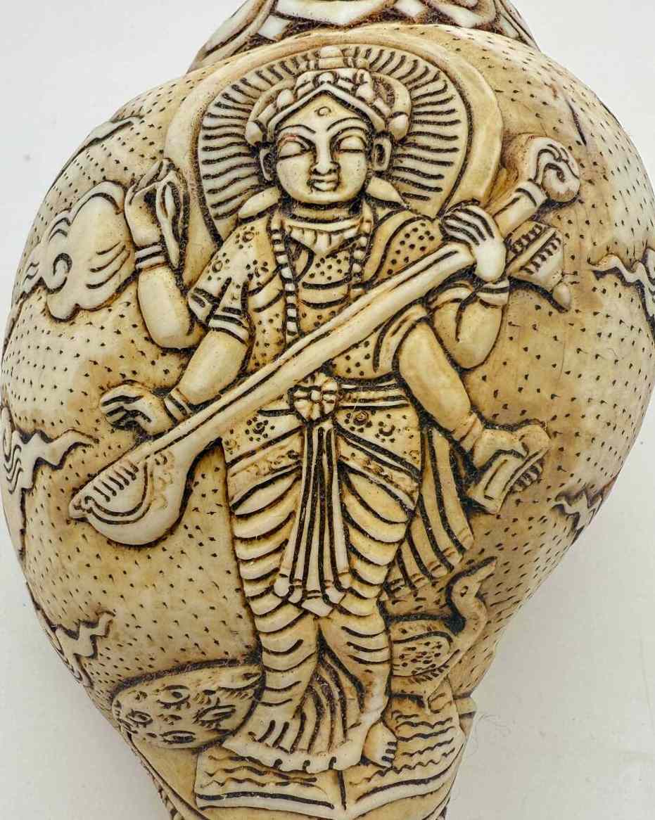 ◇チベット密教法具 法螺貝（シャンカ）羯磨（カツマ)-3 Amazon.co.jp