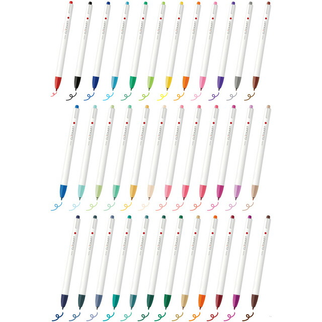 楽天市場】ゼブラ ノック式水性カラーペン クリッカート 36色セット