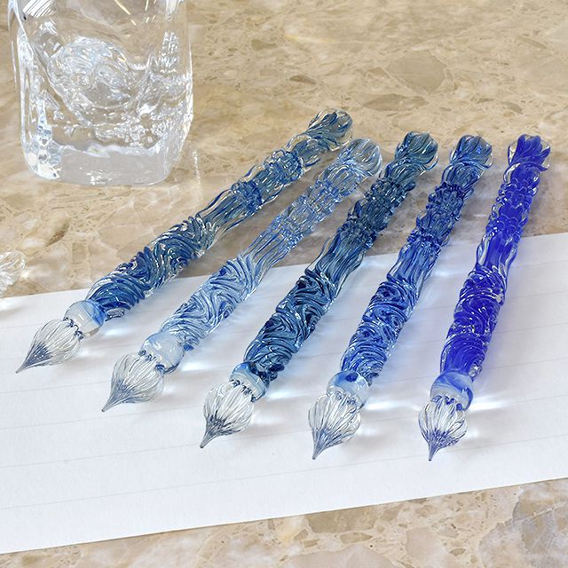 楽天市場】ガラスペン パラグラス Royal glass pen シルバーブルー