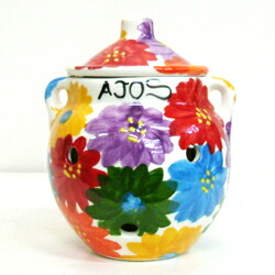 スペイン陶器 バレンシア・ベンリョック 手書きの壺｜スペイン陶器