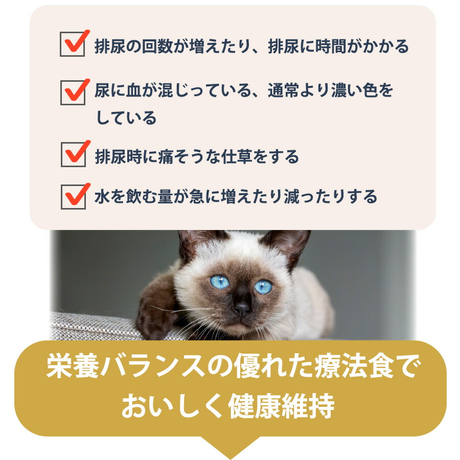 楽天市場】ベッツウェル 猫用食事療法食 下部尿路ケア 低脂肪 500g猫