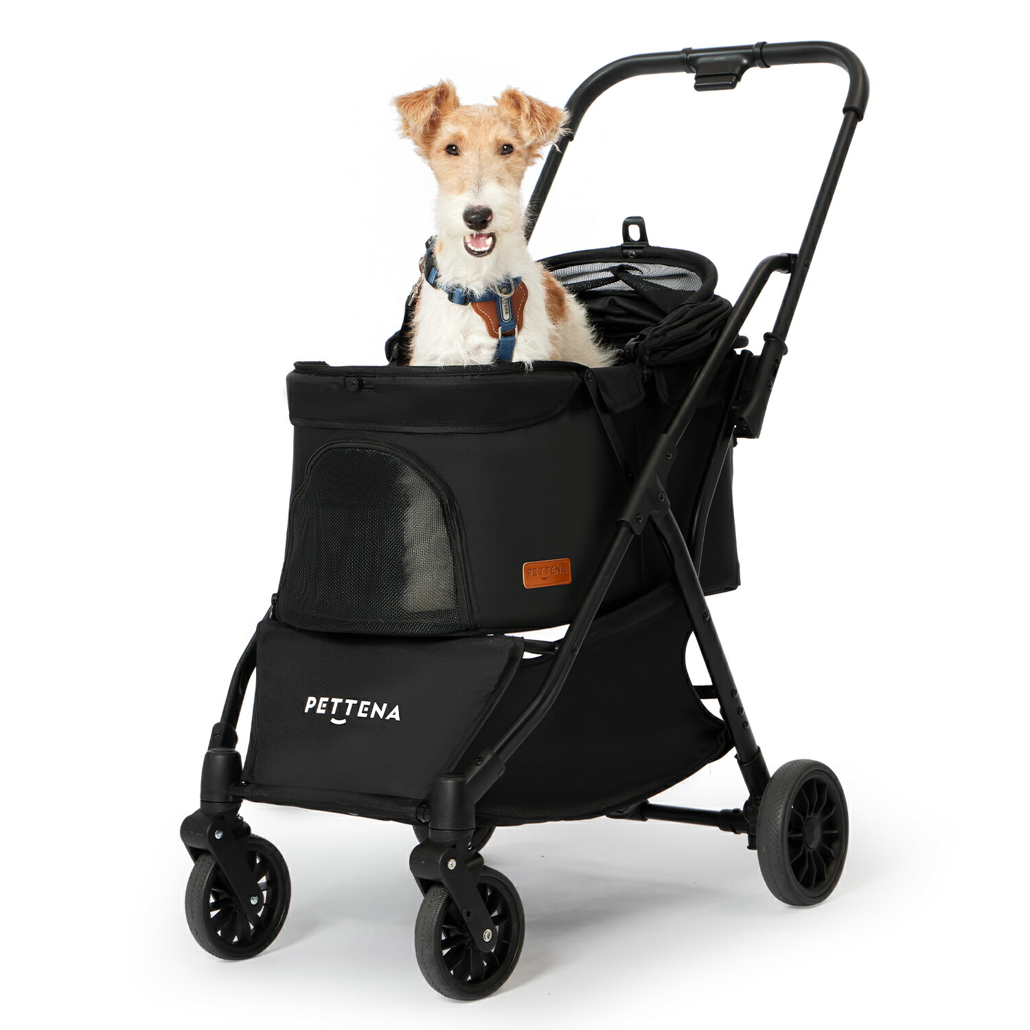 楽天市場】ペットカート 一体型 PETTENA NEWTON軽快走行 4輪ペット