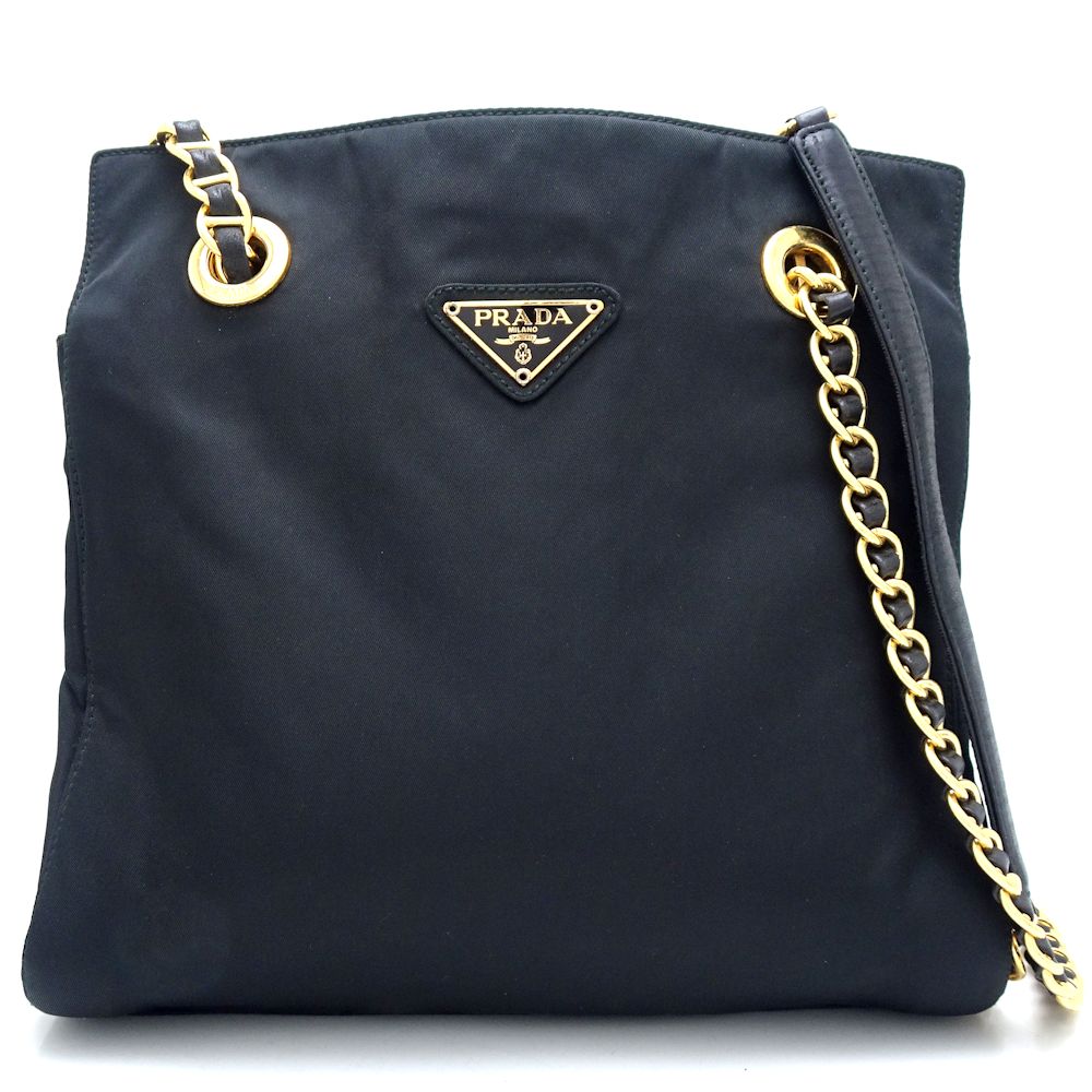 楽天市場】PRADA プラダ チェーンショルダーバッグ B4418 ナイロンx
