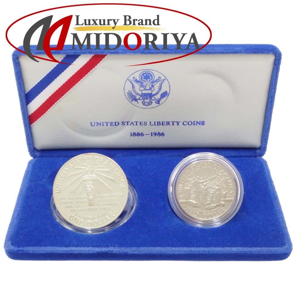 楽天市場】自由の女神像 1986年 記念コインセット シルバー 1ドル
