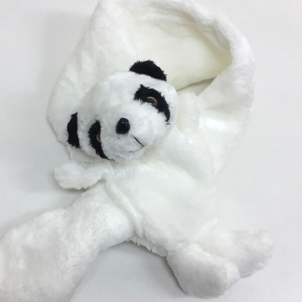 楽天市場】動物マフラー アニマルマフラー フリース パンダ ゾウ ウシ