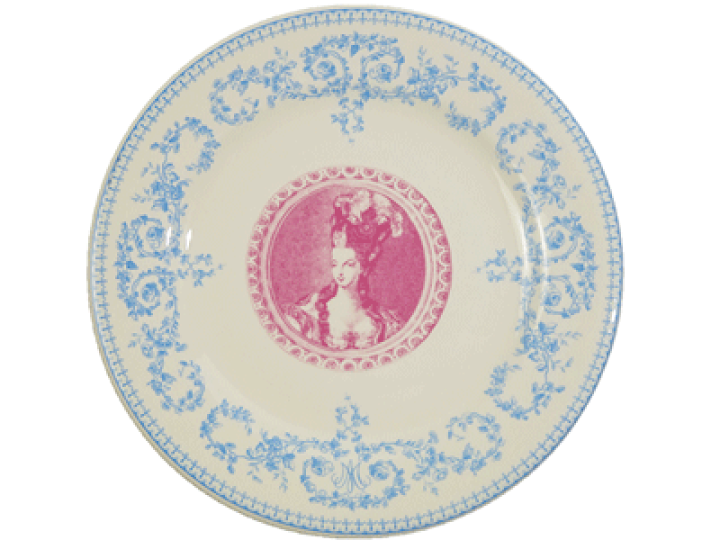 セーブルスタイル 絵皿 マリー・アントワネット セーブルスタイル 絵皿