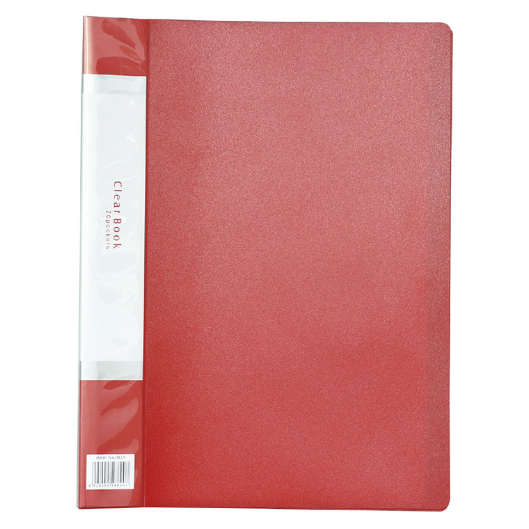 楽天市場】クリアブック 厚手 A4 20ポケット 全7色 1個入 / ファイル