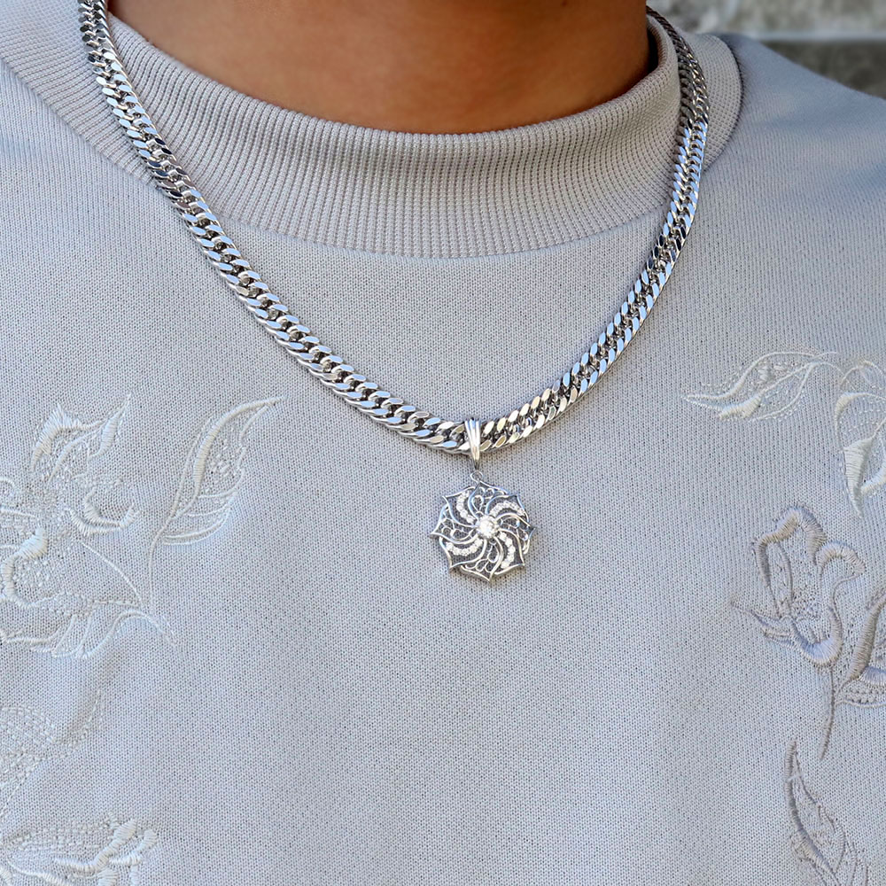 楽天市場】プラチナ ペンダントトップ ブルートパーズ メンズ 喜平