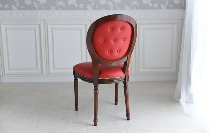 イタリアン ヴィンテージ調 ダイニングチェア レザー 猫脚 NO.1 楽天