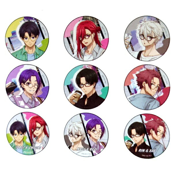 千切 缶バッジ 休日メガネ 85個 千切 缶バッジ 休日メガネ 100個