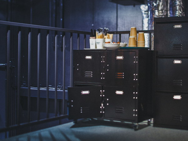 楽天市場】キャスター付き スチールキャビネット 2段 収納ラック