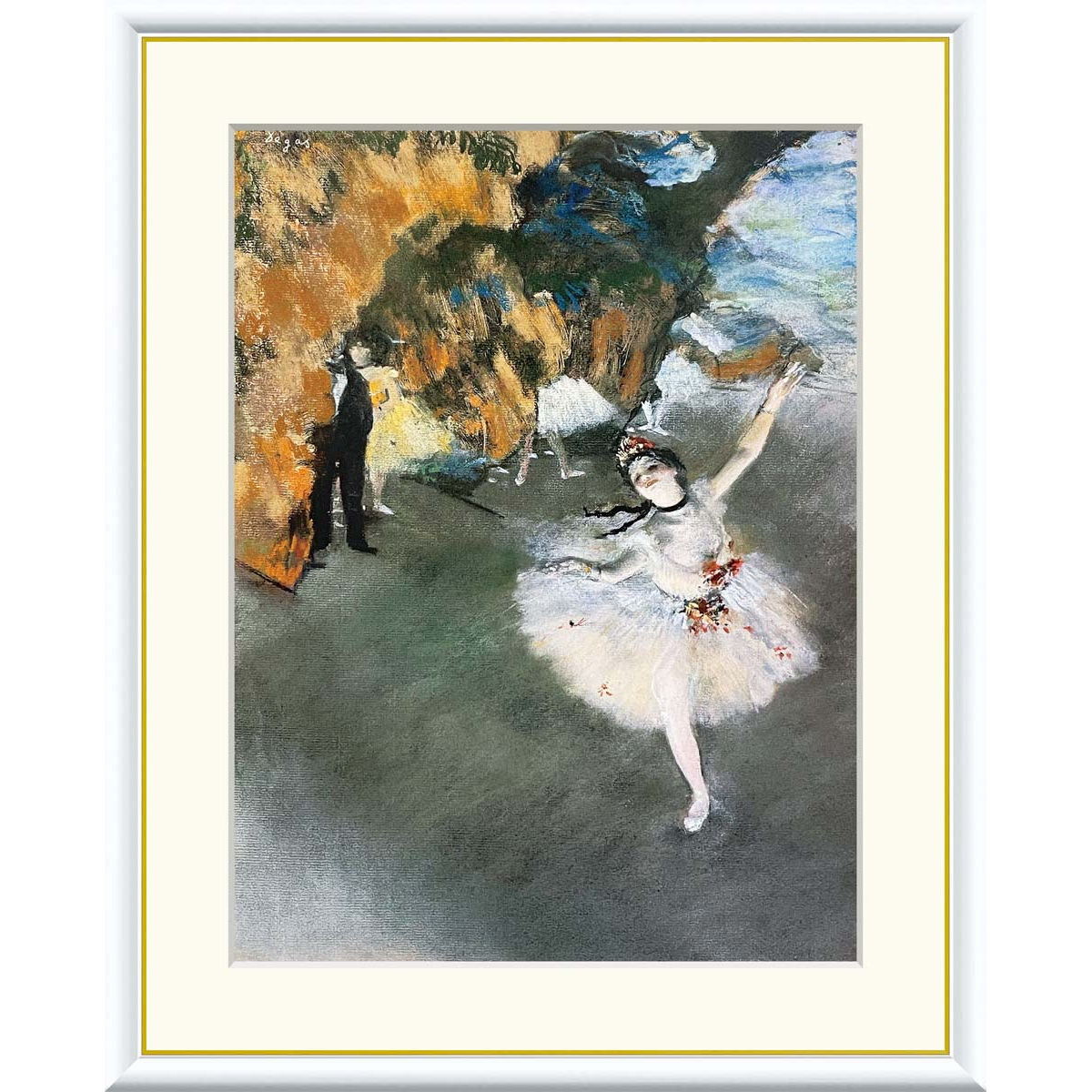 エドガー・ドガ舞台の踊り子 バレリーナ絵画 複製画 楽天市場】ドガ