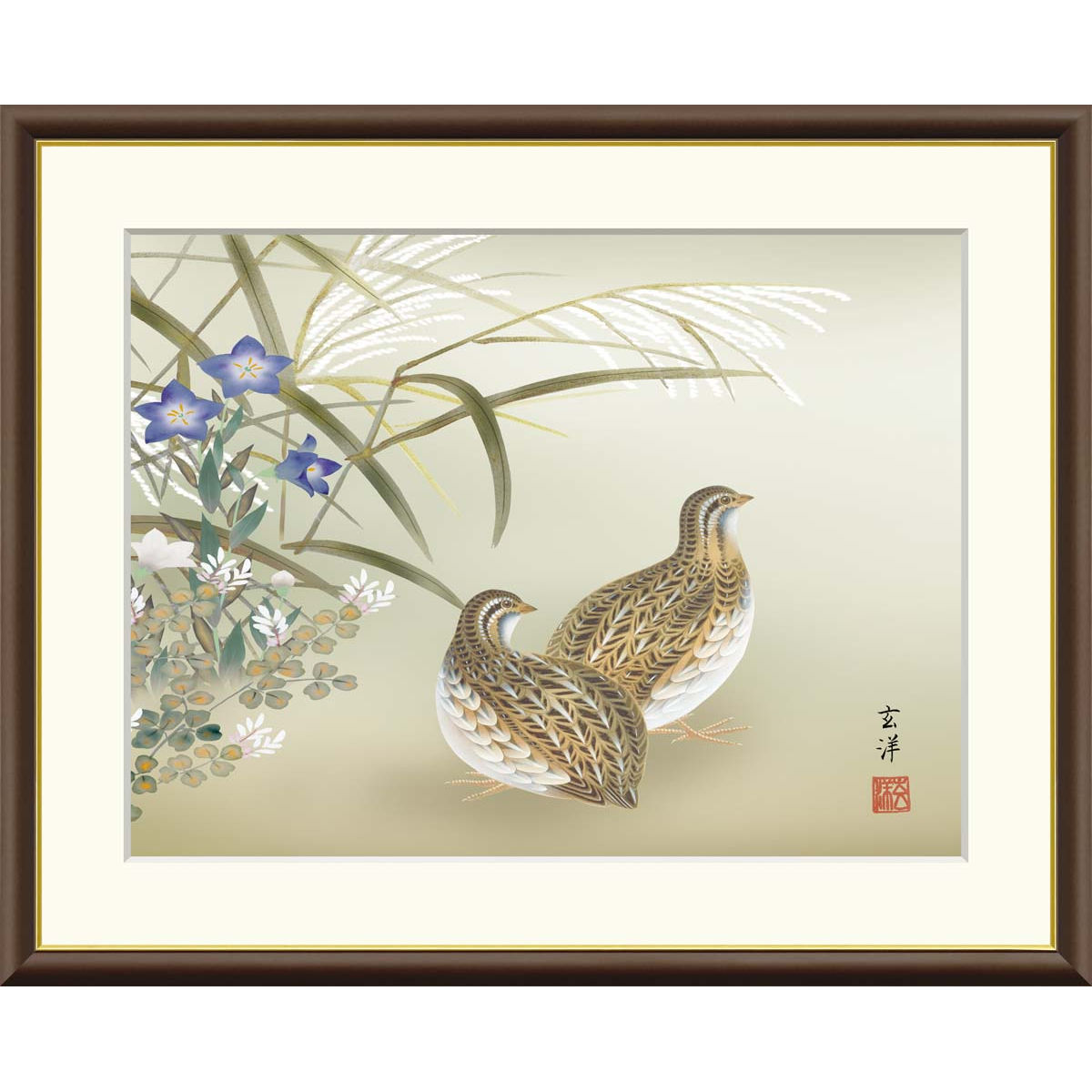 絵画 インテリア 絵 額付き(銀）油絵 F4-091416 花 (福寿草） 絵画