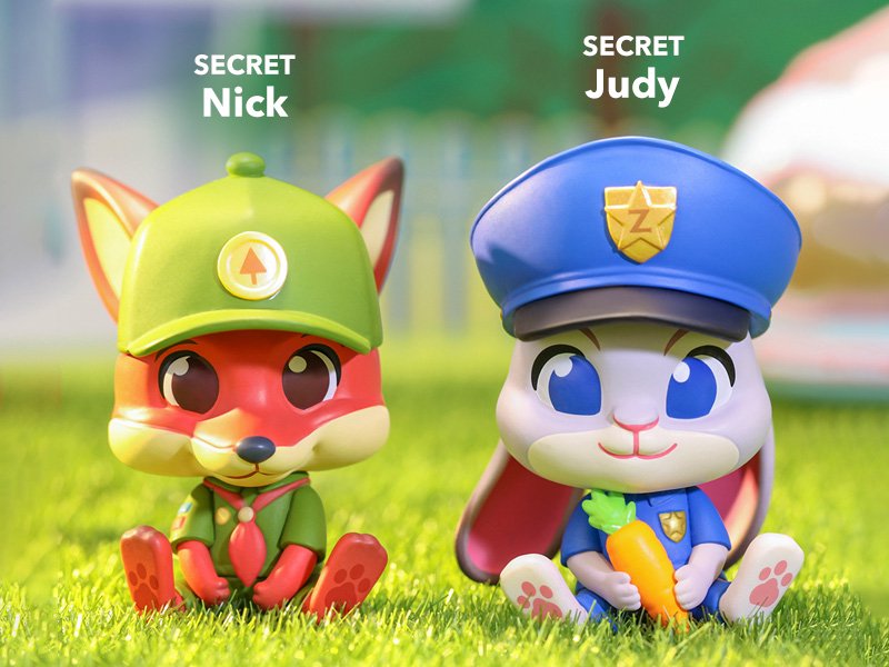 ズートピア popmart ポップマート ニック ジュディ フィニック 4点