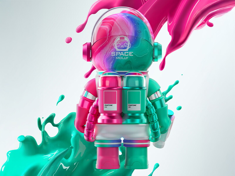 楽天市場】MEGA SPACE MOLLY 1000% PANTONE : POP MART JAPAN 楽天市場店