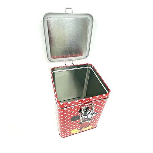 楽天市場】ミッキー ＆ ミニー スクエア キャニスター ブリキ 缶