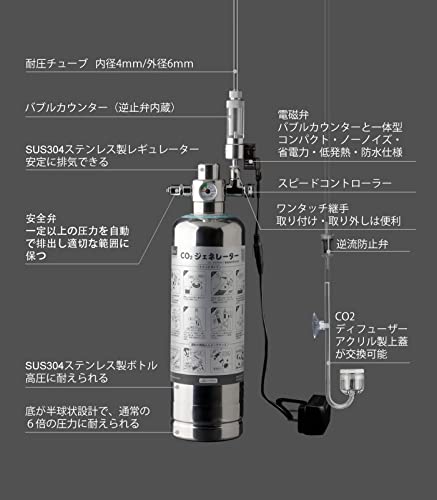 楽天市場】【送料無料】Clscea 水槽用化学反応式co2ジェネレーター
