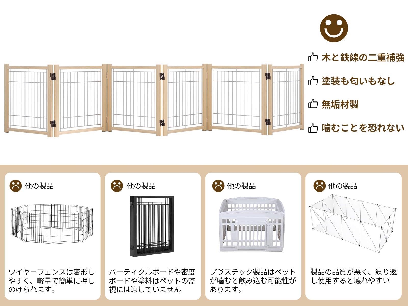 楽天市場】YOCAN ペットゲート 置くだけ 犬 フェンス ペットフェンス