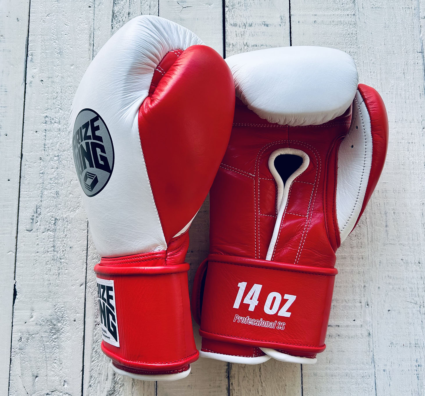 楽天市場】PRIZE RING “Professional SS” ボクシンググローブ 白/赤