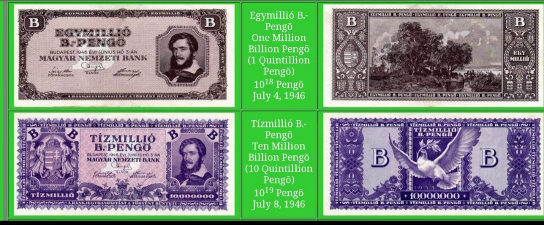 楽天市場】【品質保証書付】 1946年発行 ハンガリーペンゴ 100京ペンゴ
