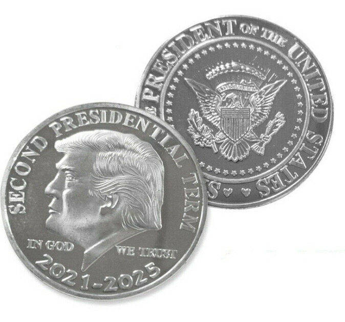 楽天市場】【合金】 レプリカ トランプ大統領 記念コイン シルバー 銀