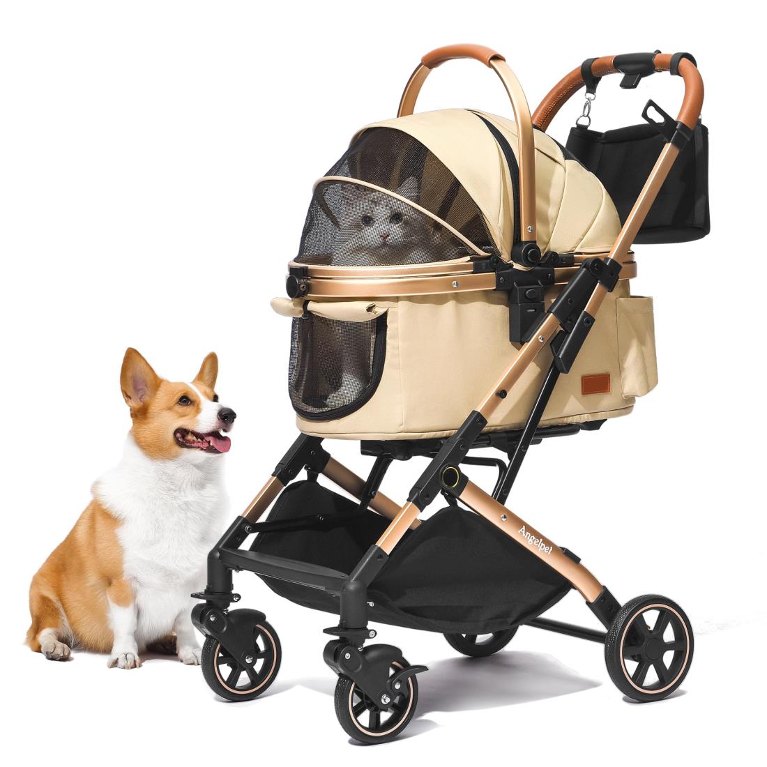 ペットカート Bolinker分離型 折り畳み式 全後輪ブレーキ 耐荷重20kg