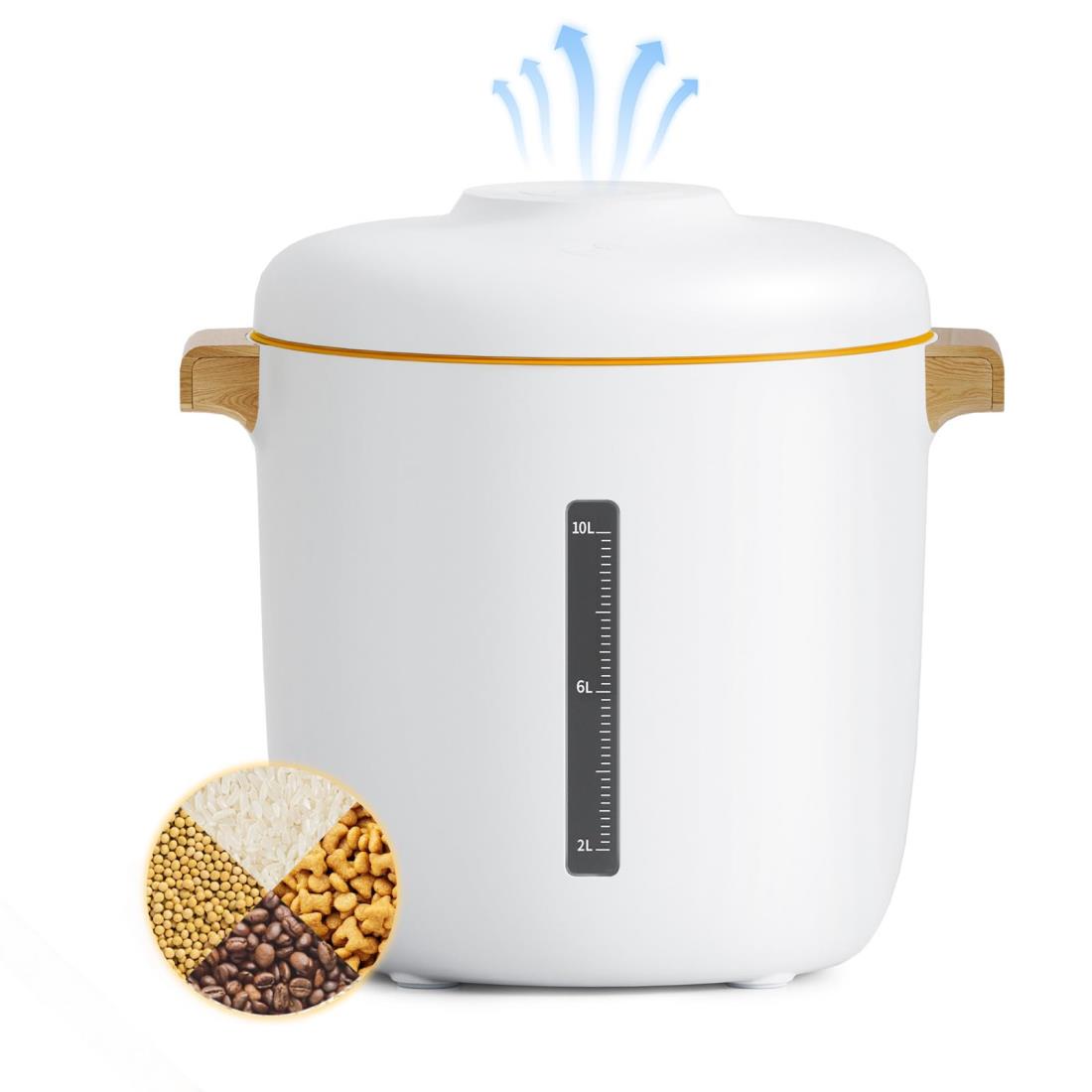 10L大容量☆真空保存フードストッカー 長期保存に便利