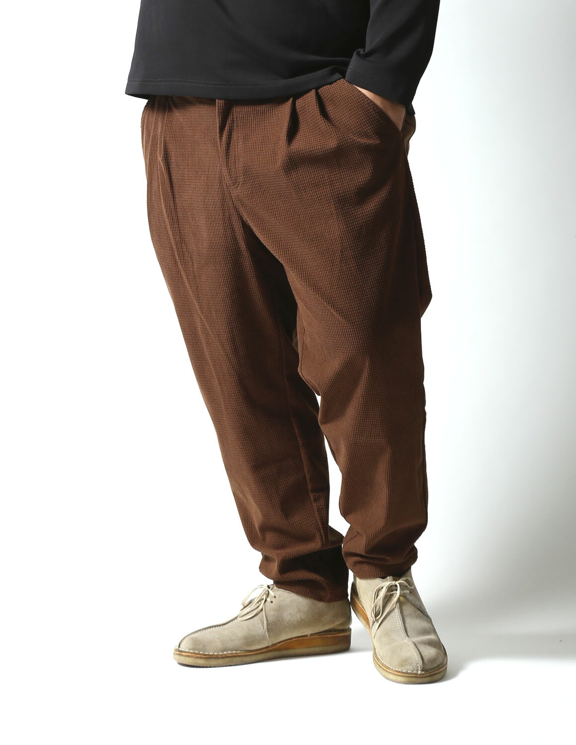 限定価格【美品】Heve ラバーパンツ、38サイズ、キャメル 限定価格【美