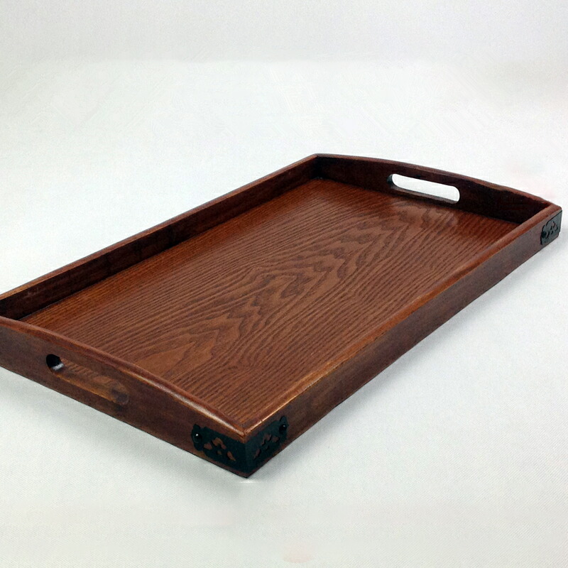 楽天市場】長手盆 天然木 漆塗り 木製 漆器 お盆 トレー トレイ njth04