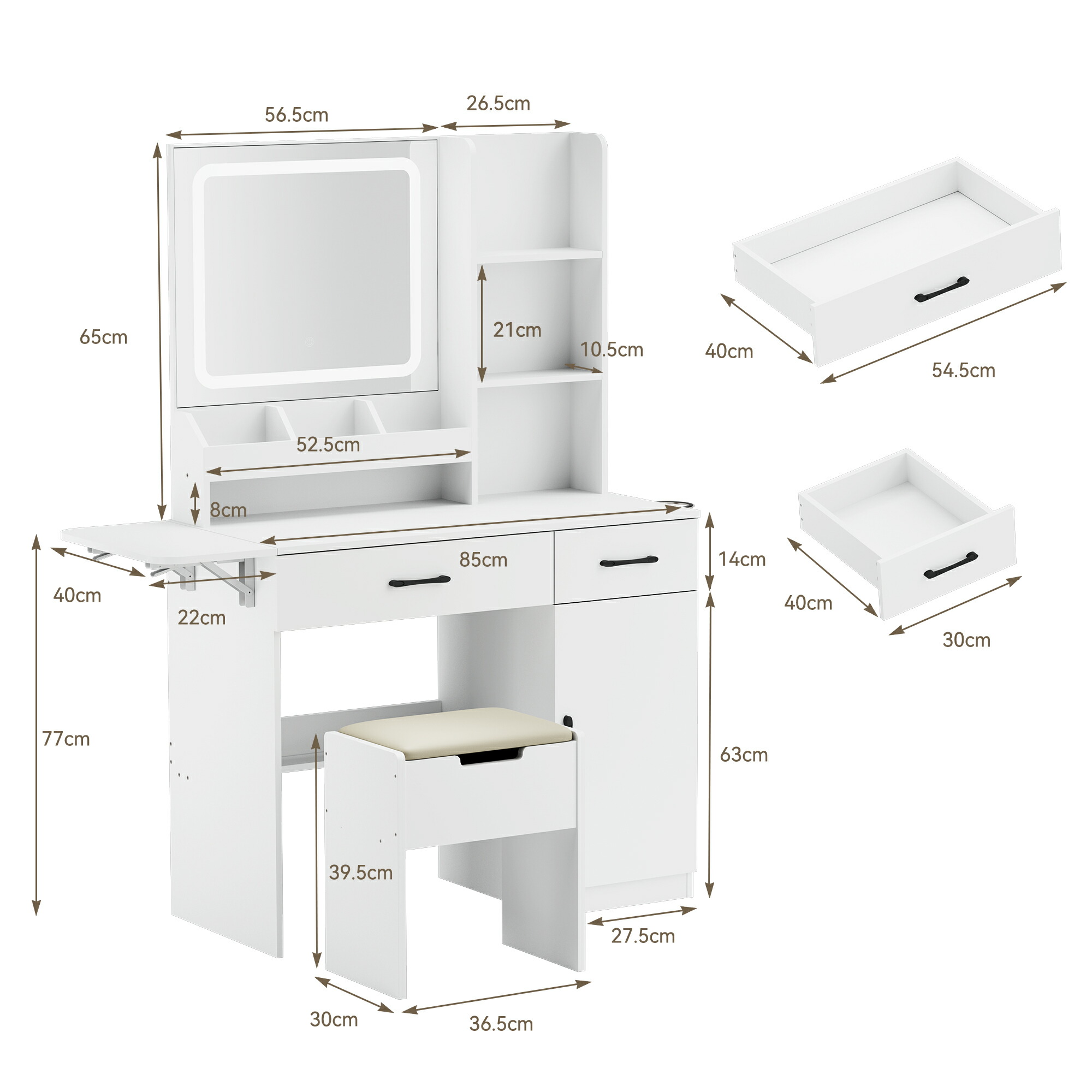 楽天市場】＼赤字掃除！今だけ売り尽くし！／化粧台 ドレッサー 2点