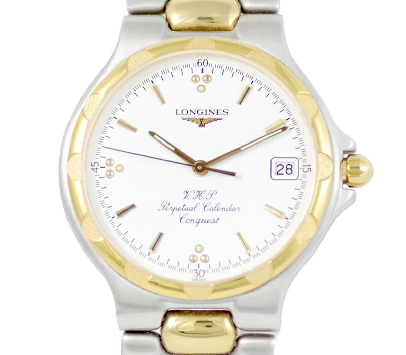 楽天市場】電池交換済 LONGINES ロンジン コンクエスト VHP