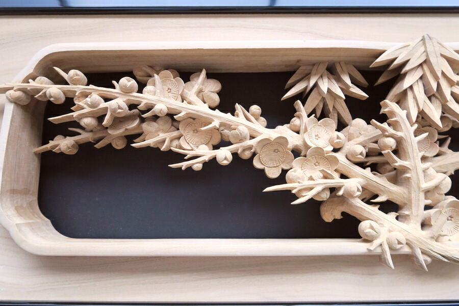 楽天市場】欄間 建具 【1点もの商品】【新品】 高級手彫り欄間2間1組