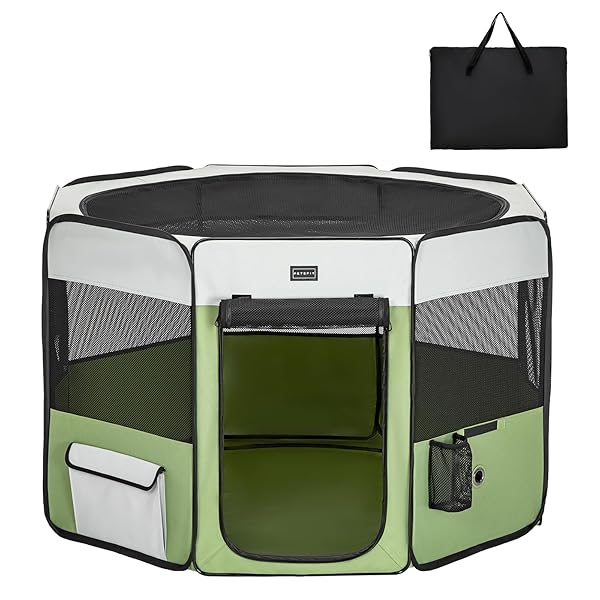 犬 サークル ペットサークル 八角形 ドッグハウス 【パッと開いてすぐ