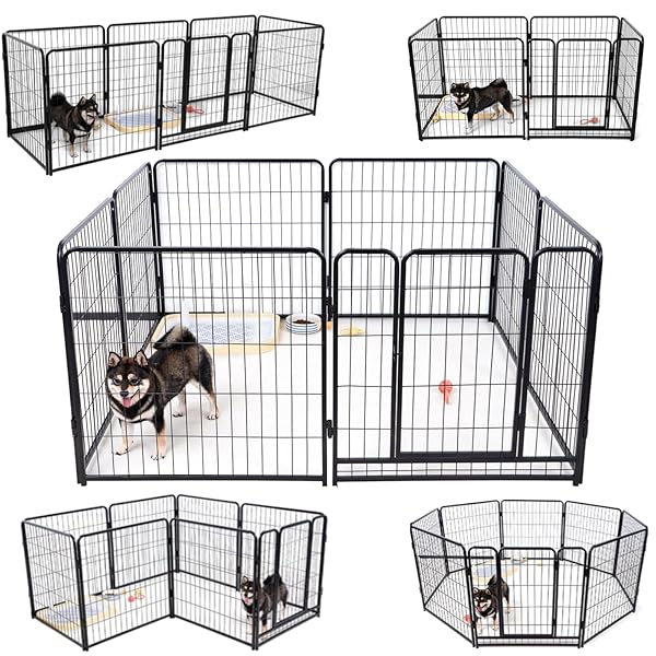 楽天市場】KIRATAKU ペットサークル スチール製 高さ80cm ペットゲージ