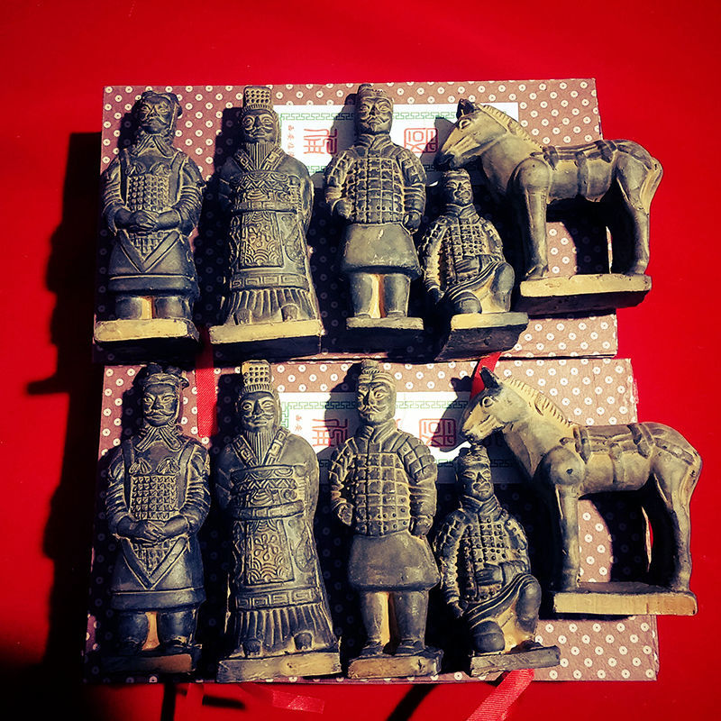 楽天市場】兵馬俑 5体セット へいばよう ミニチュア 置物 お土産品