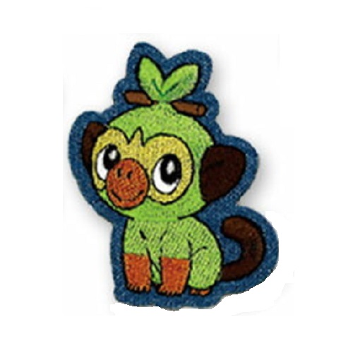 楽天市場】MN【ポケットモンスター デニム 刺繍シール サルノリ