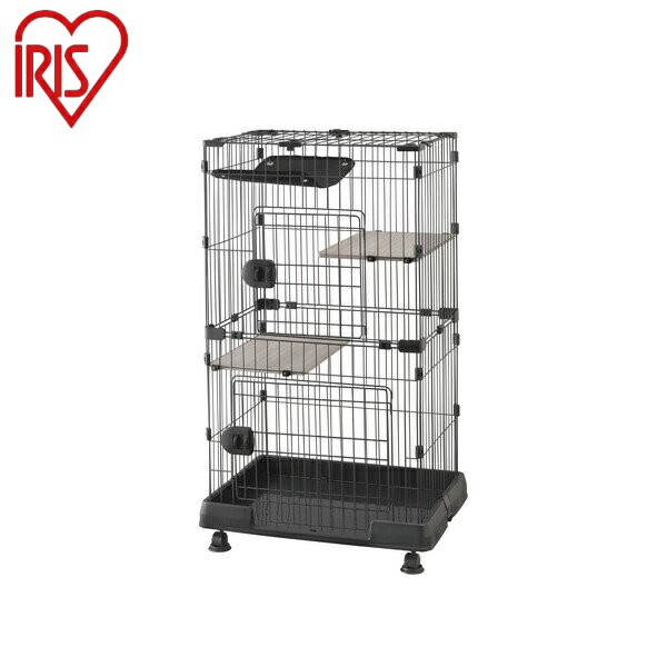 アイリスオーヤマ ミニキャットケージ 2段 ハンモック付き PMCC-115H