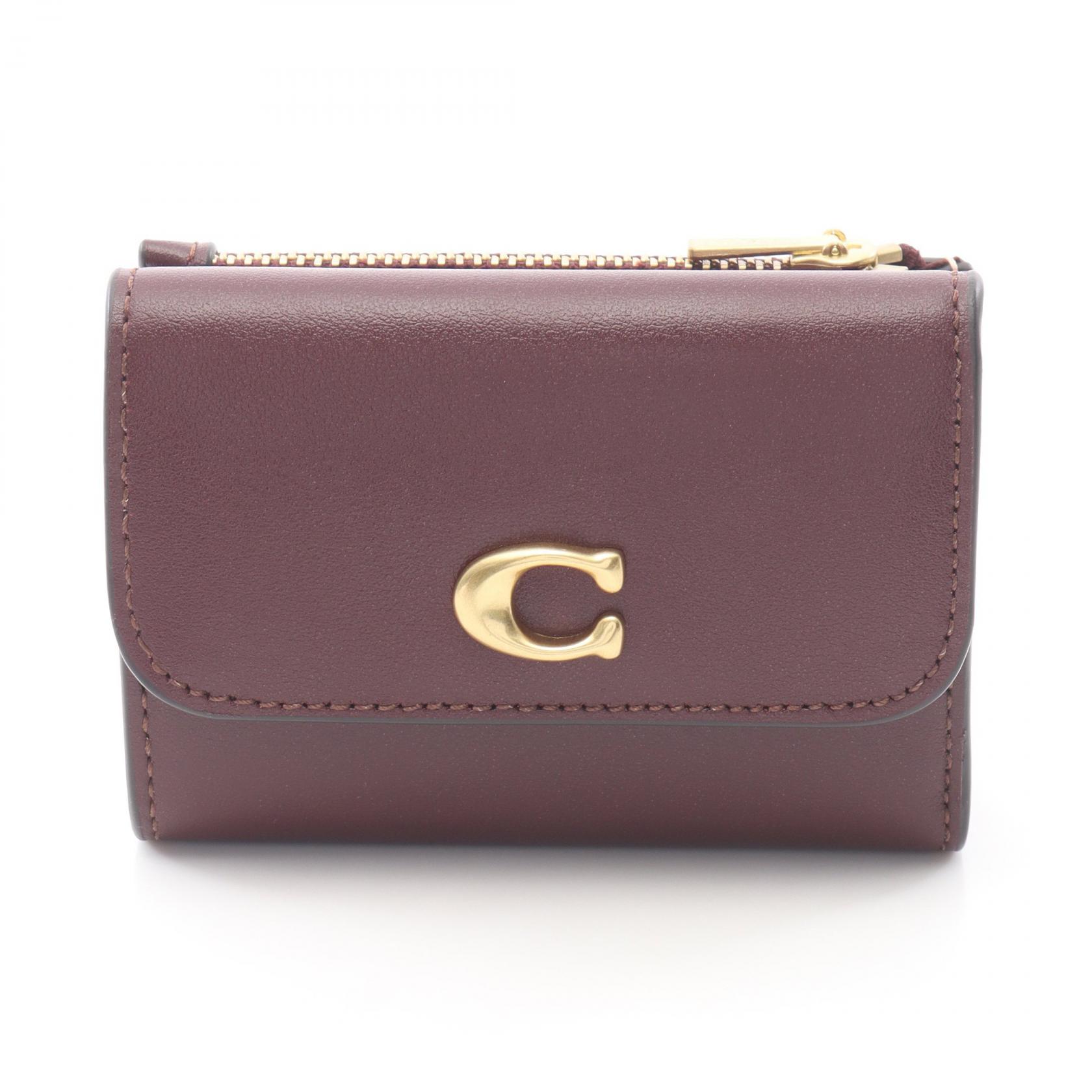 楽天市場】コーチ 三つ折り財布 ブラウンブラックの通販