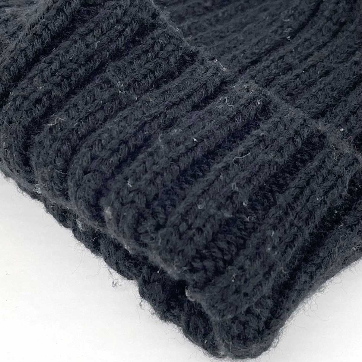 楽天市場】yves salomon イヴサロモン ニット帽 ブラック ワッチ