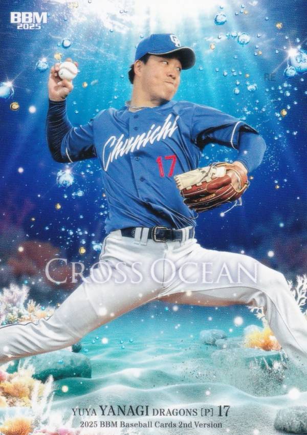 中日 柳裕也 柳 BBM topps プロ野球チップス 直筆サイン ボールカード