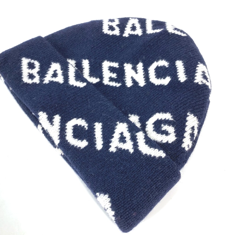 楽天市場】BALENCIAGA バレンシアガ 633717 ロゴ ビーニー 帽子 ニット