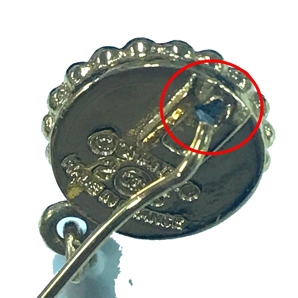 楽天市場】CHANEL シャネル クローバーモチーフ ピンブローチ 23