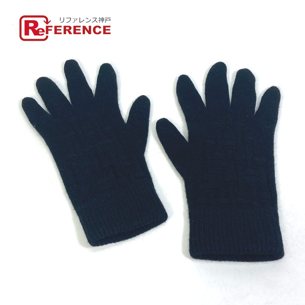 エルメス Hロゴ 手袋 グローブ カシミヤ