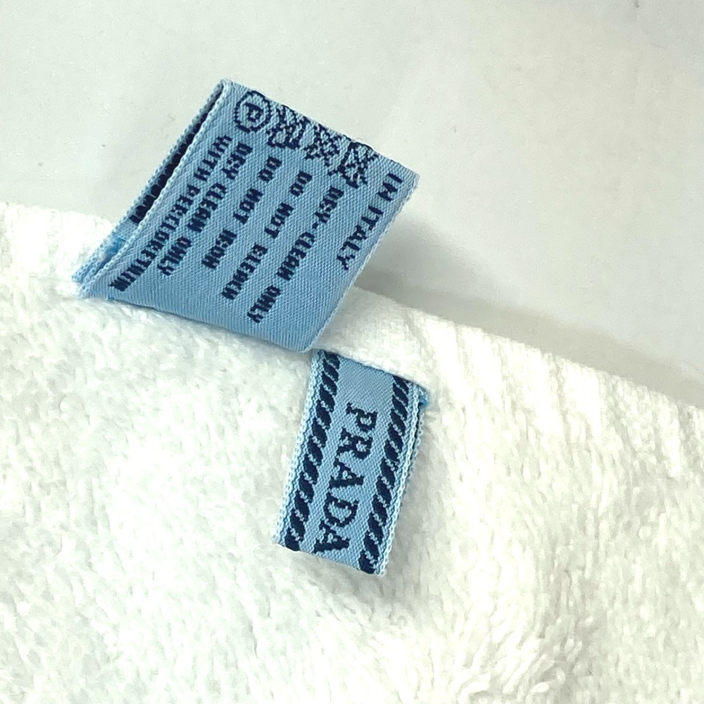 PRADA プラダ ロゴビーチタオルブルーコットン