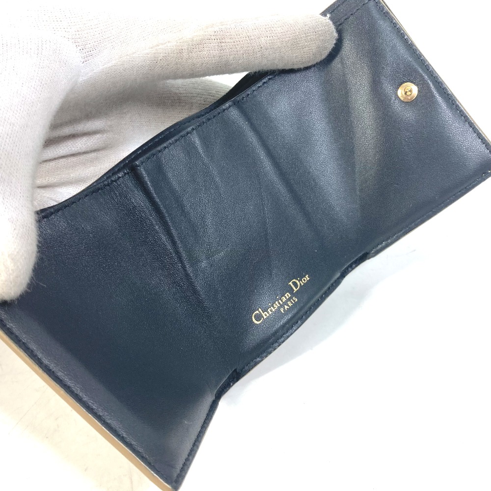 楽天市場】Dior ディオール CDロゴ コンパクトウォレット 3つ折り財布