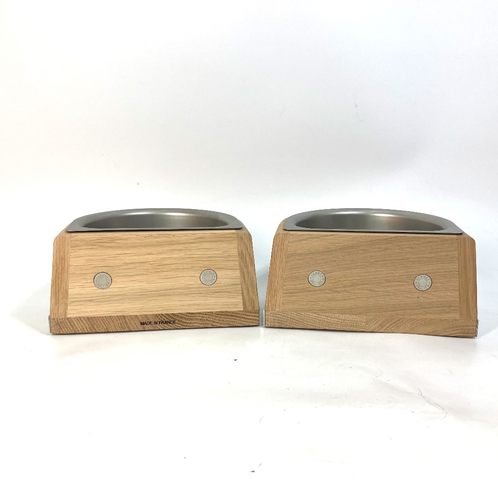 楽天市場】HERMES エルメス シェーヌダンクル 犬用ボウル PM セット 餌