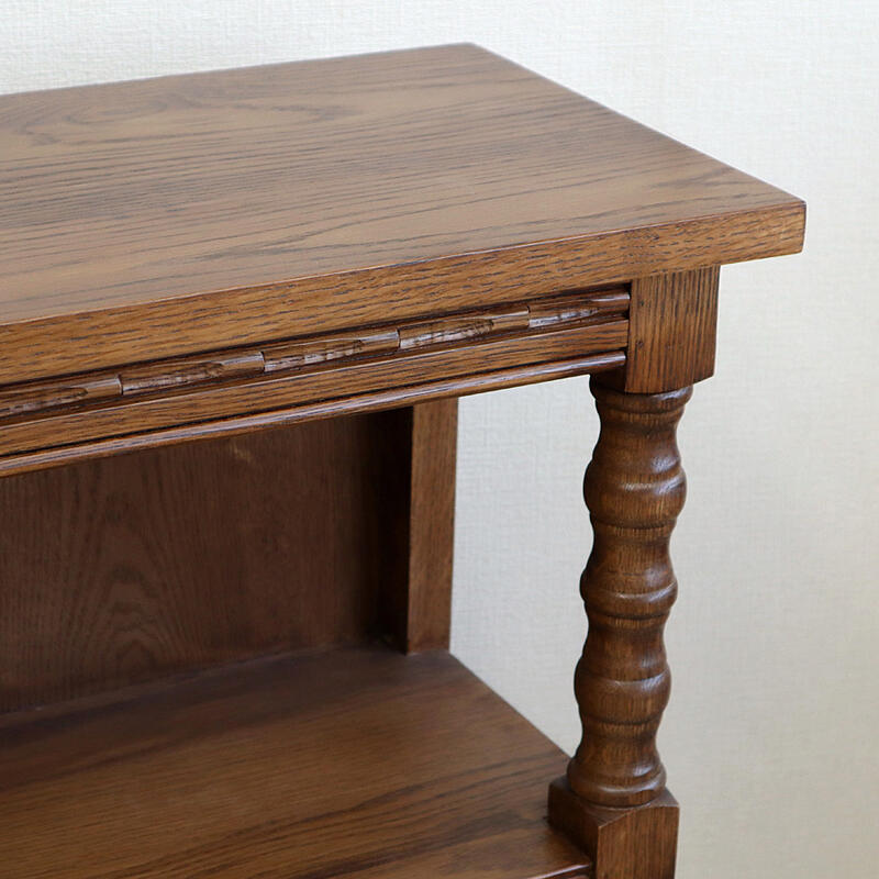 楽天市場】アンティークオーク 3段シェルフアンティーク クラシック