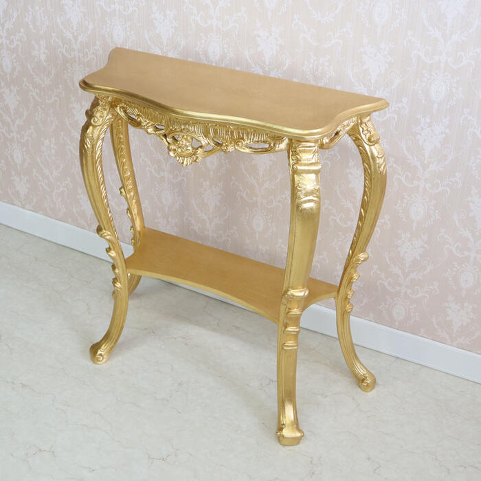 楽天市場】イタリア製 コンソール ゴールドコンソールテーブル サイド