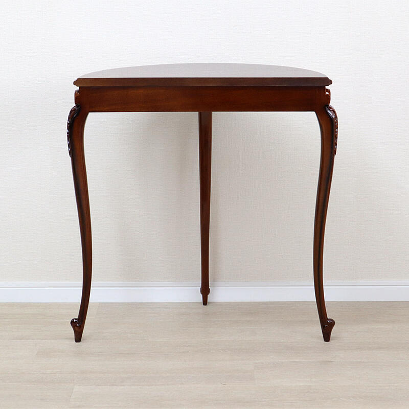楽天市場】マホガニー 3脚 ハーフムーン コンソール(大)コンソール