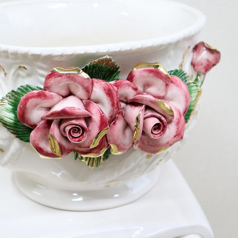 楽天市場】イタリア製 陶花 コラム＆ポットインテリア クラシック